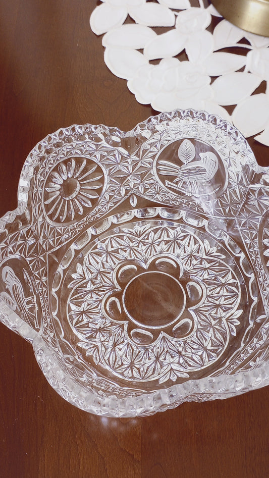Hofbauer Lead Crystal, Byrdes Collection Bowl