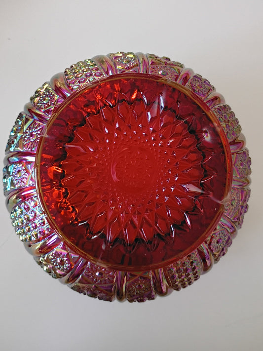 Iridescent Carnival Glass Bowl