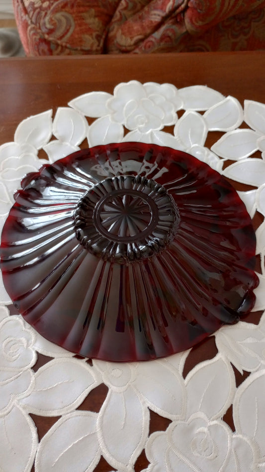 Anchor Hocking Ruby Red Dish