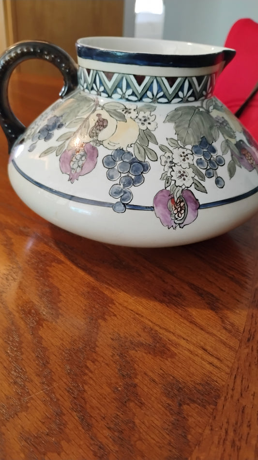 LIMOGES Grapes And Figs Cider Pitcher
