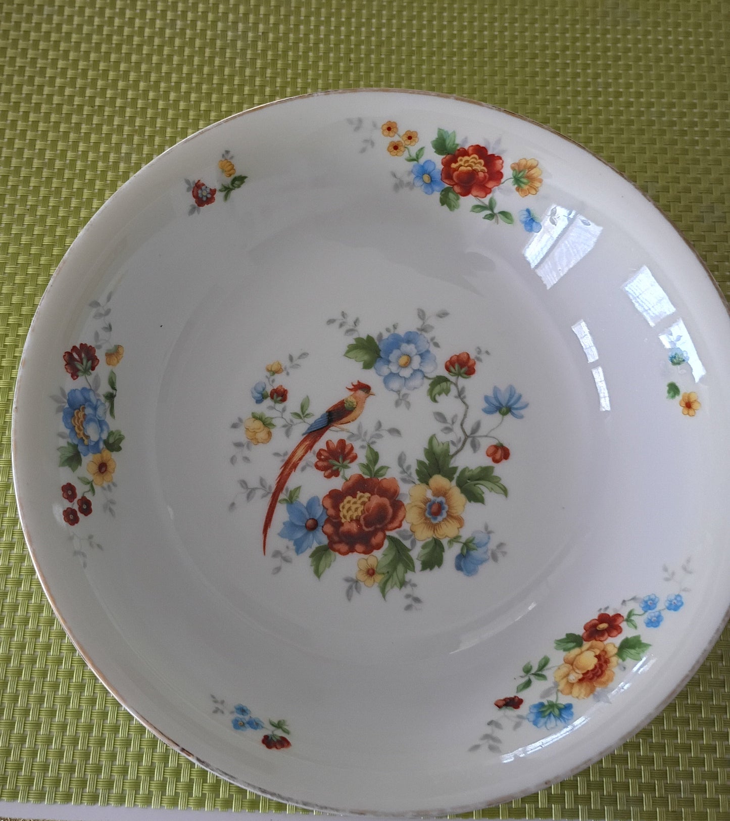 BIRD OF PARADISE AND FLORAL BOWL