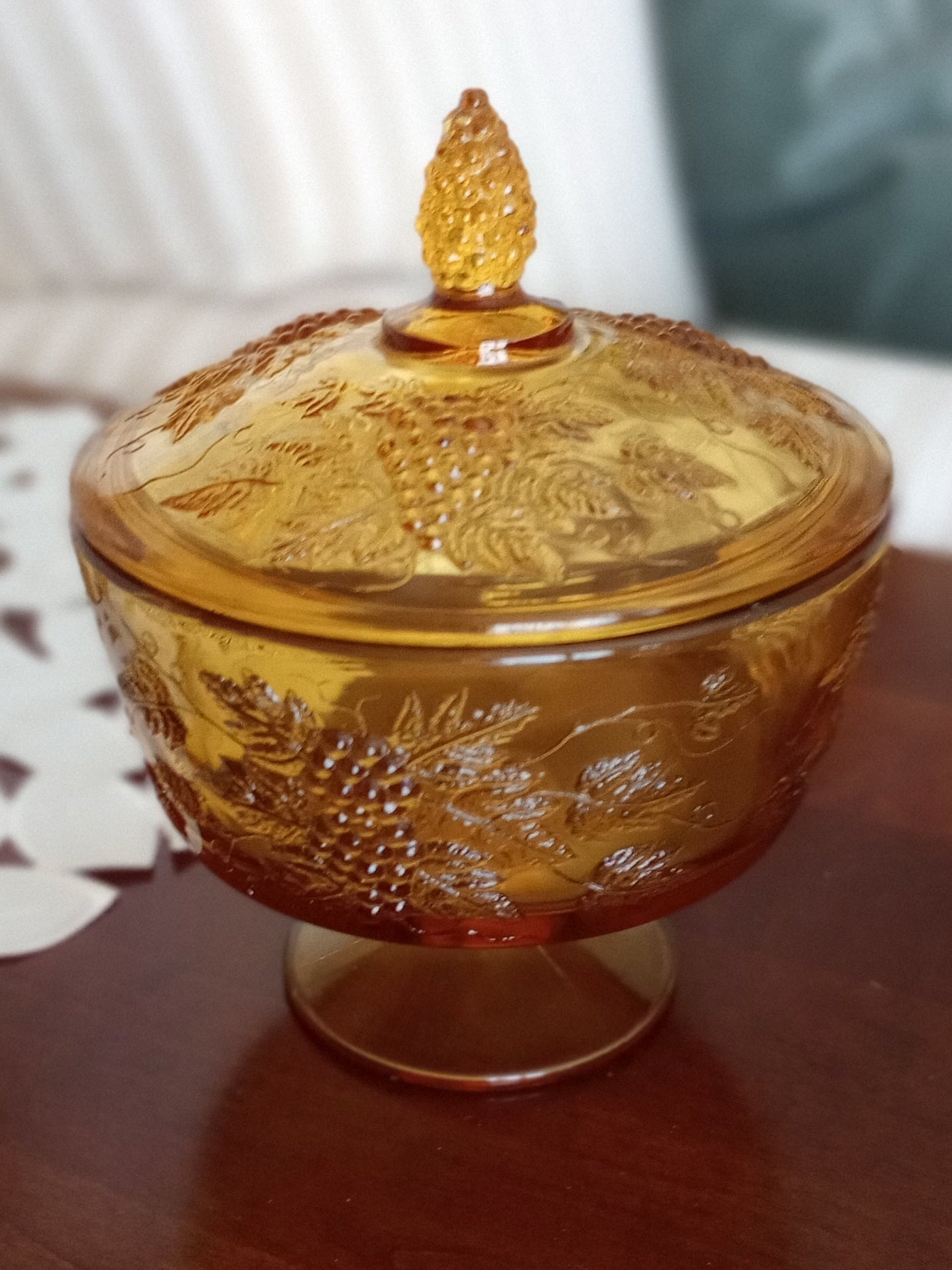 Amber Candy Dish
