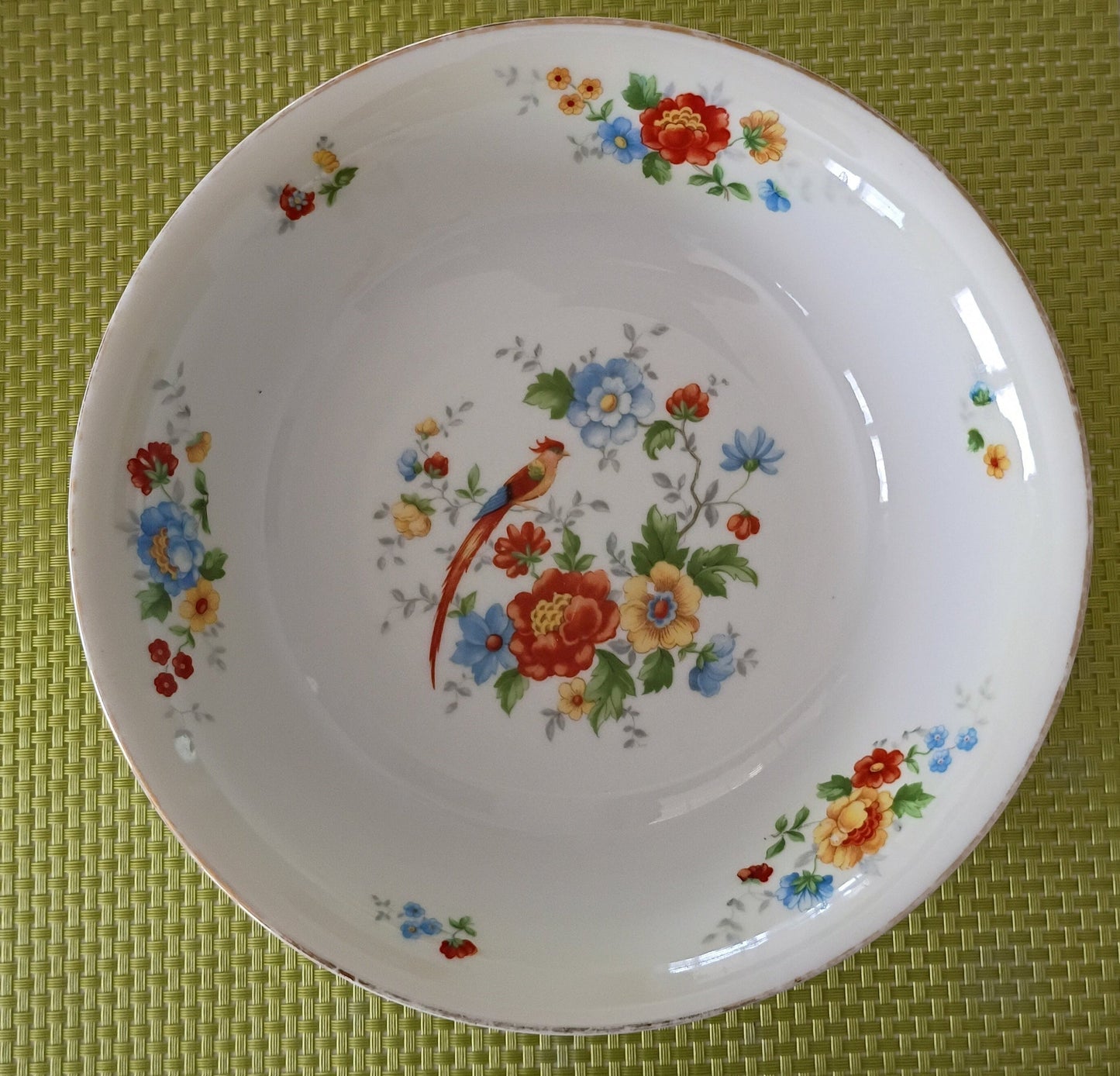 BIRD OF PARADISE AND FLORAL BOWL