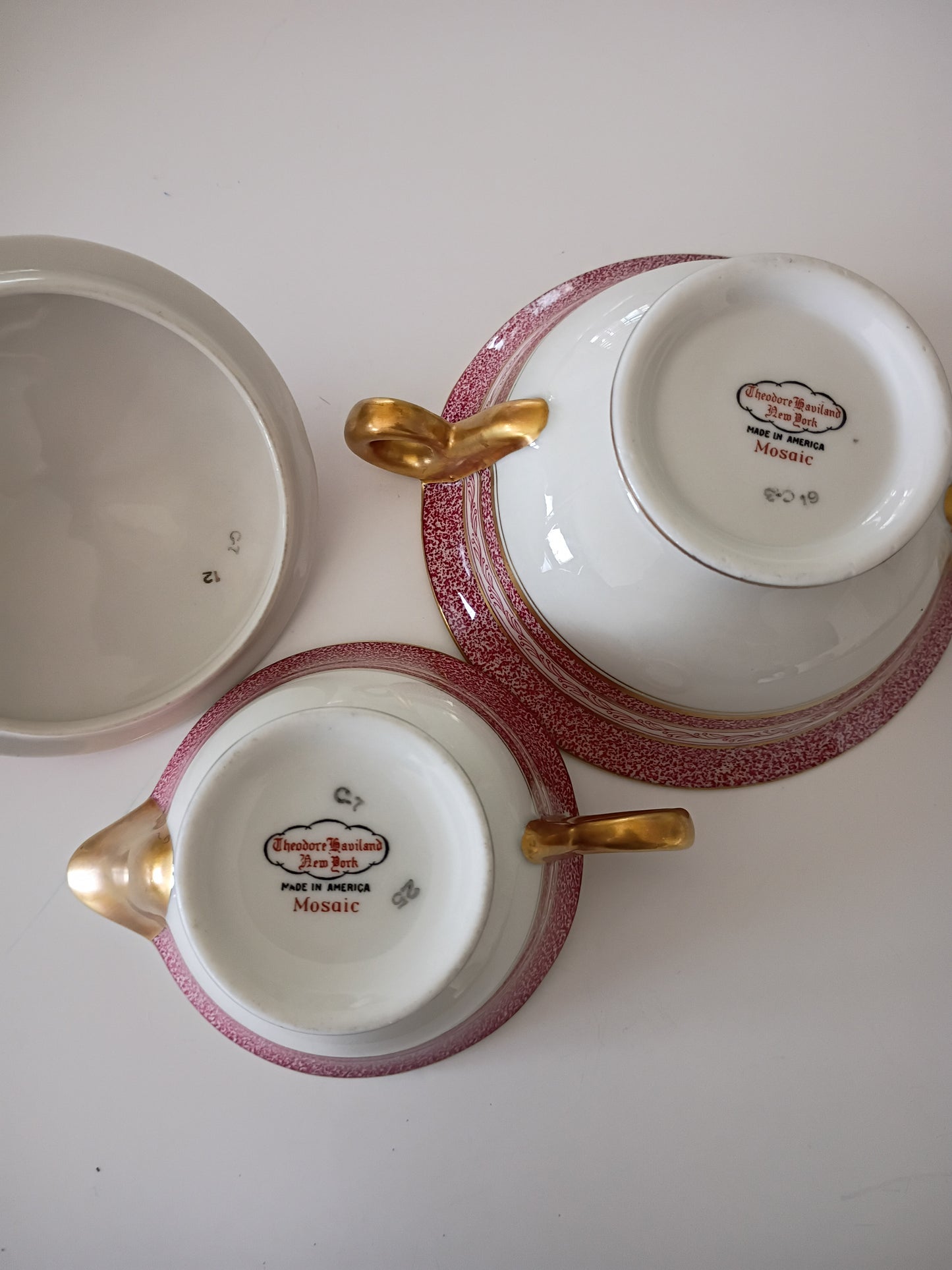 Haviland Sugar Bowl and Creamer Set