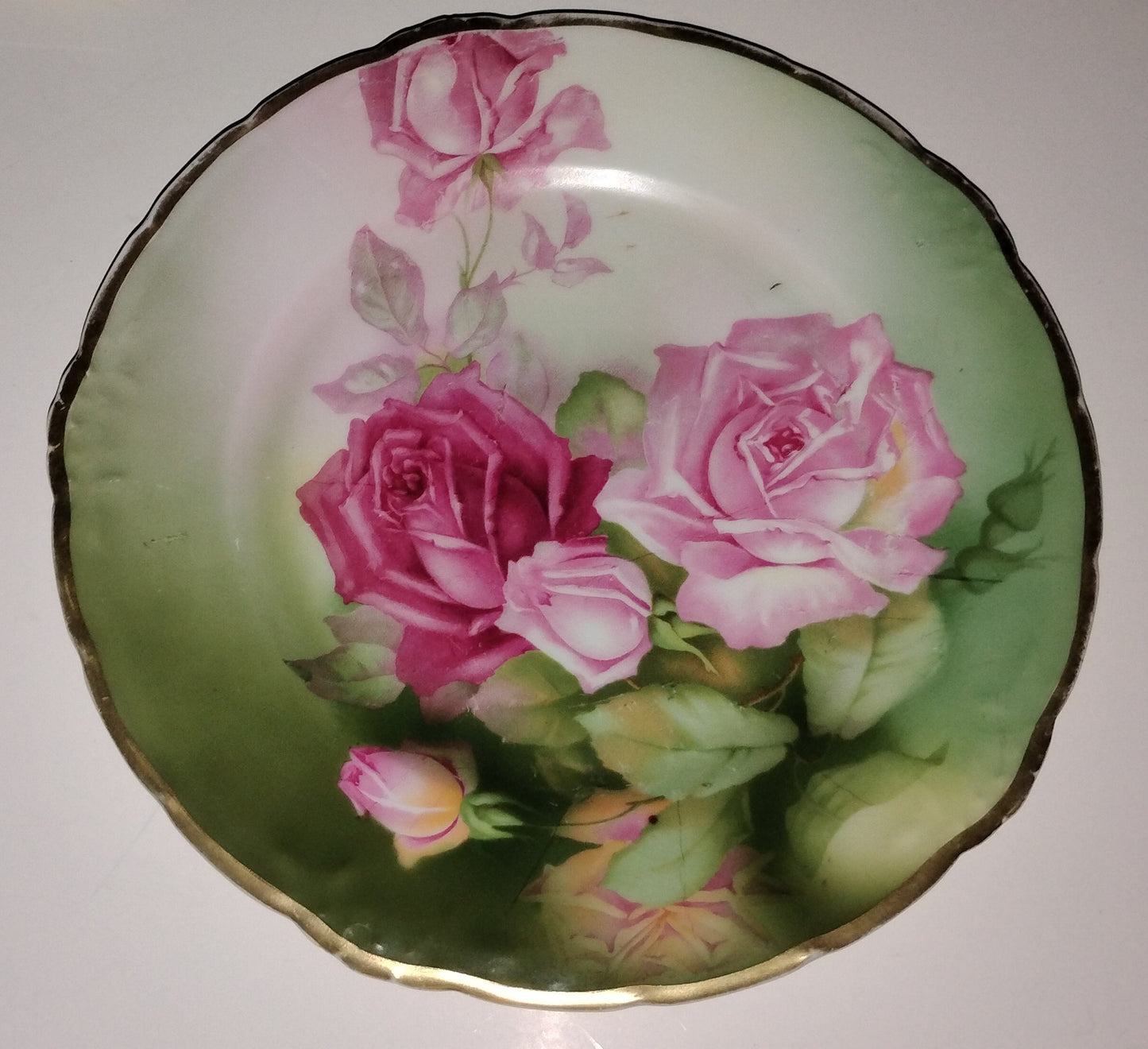 THOMAS SERVES MENTONE ROSE PLATE