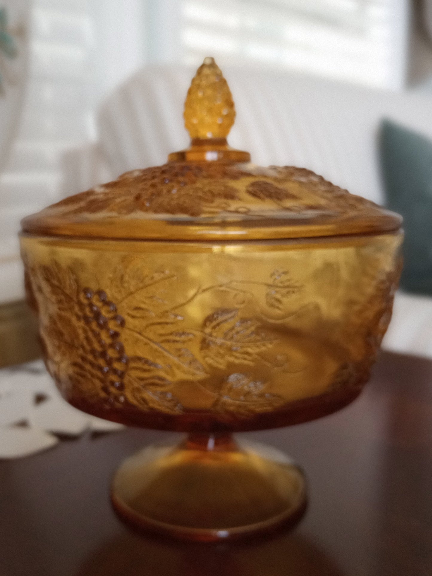 Amber Candy Dish