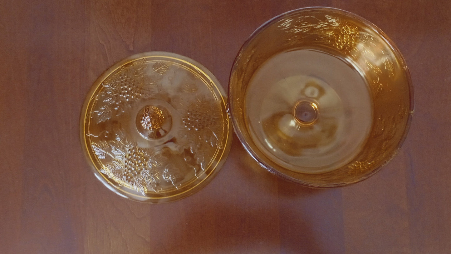 Amber Candy Dish