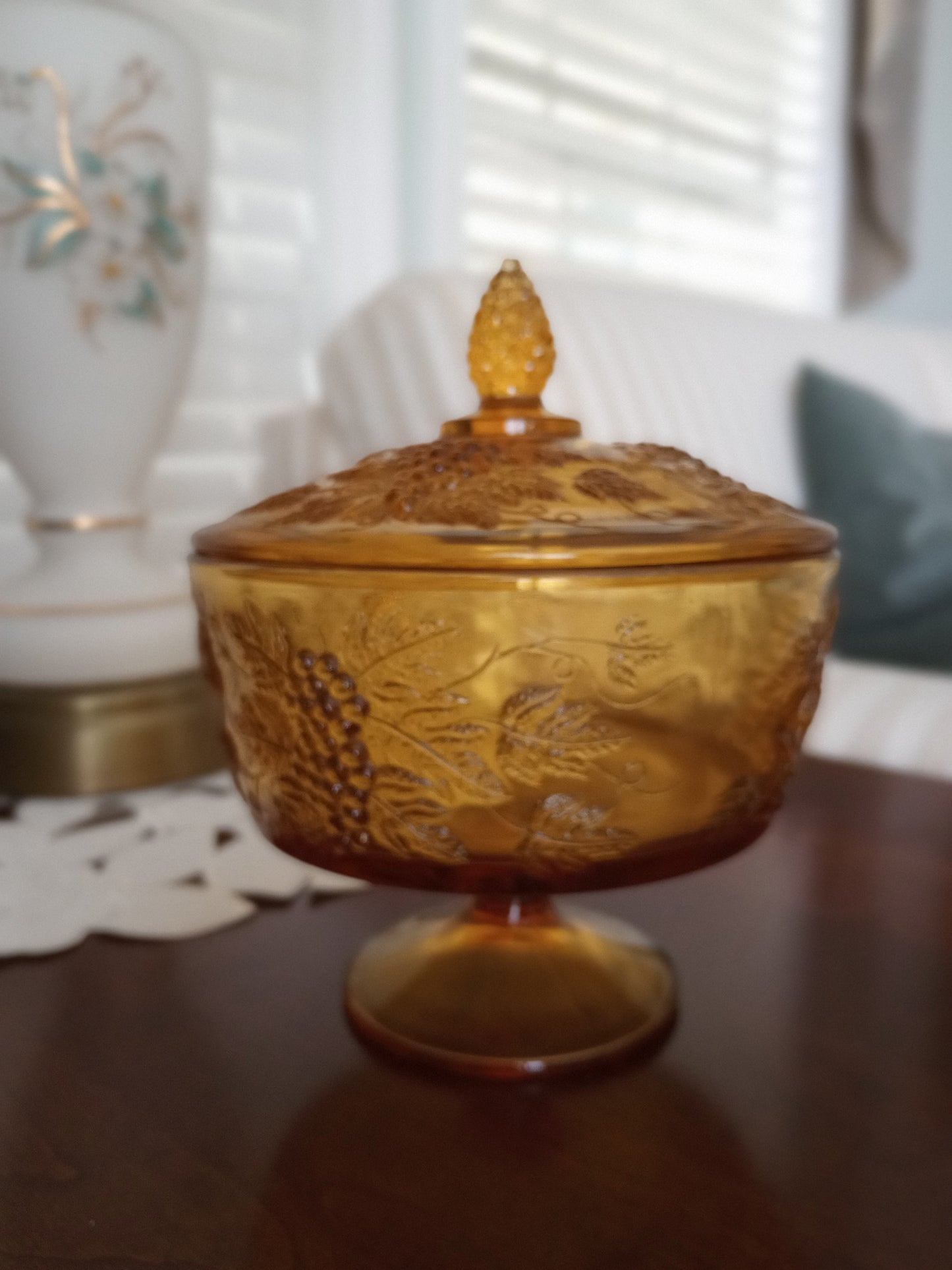 Amber Candy Dish