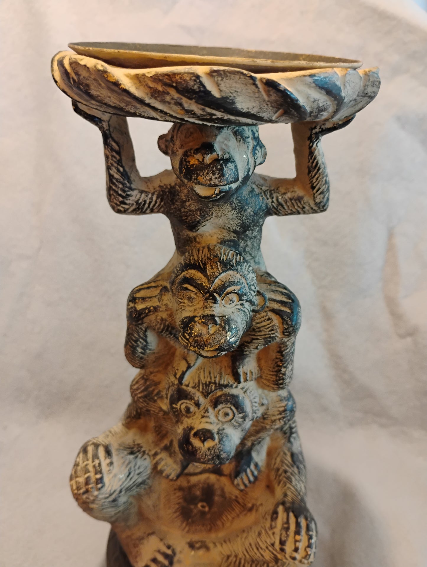 Monkey Totum Candleholder