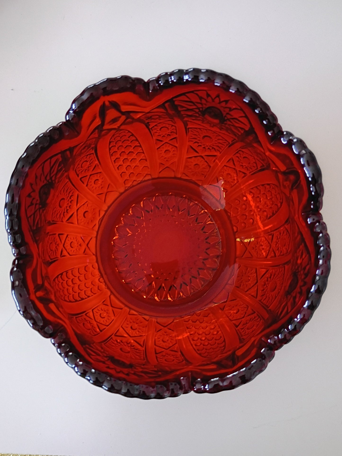 Iridescent Carnival Glass Bowl