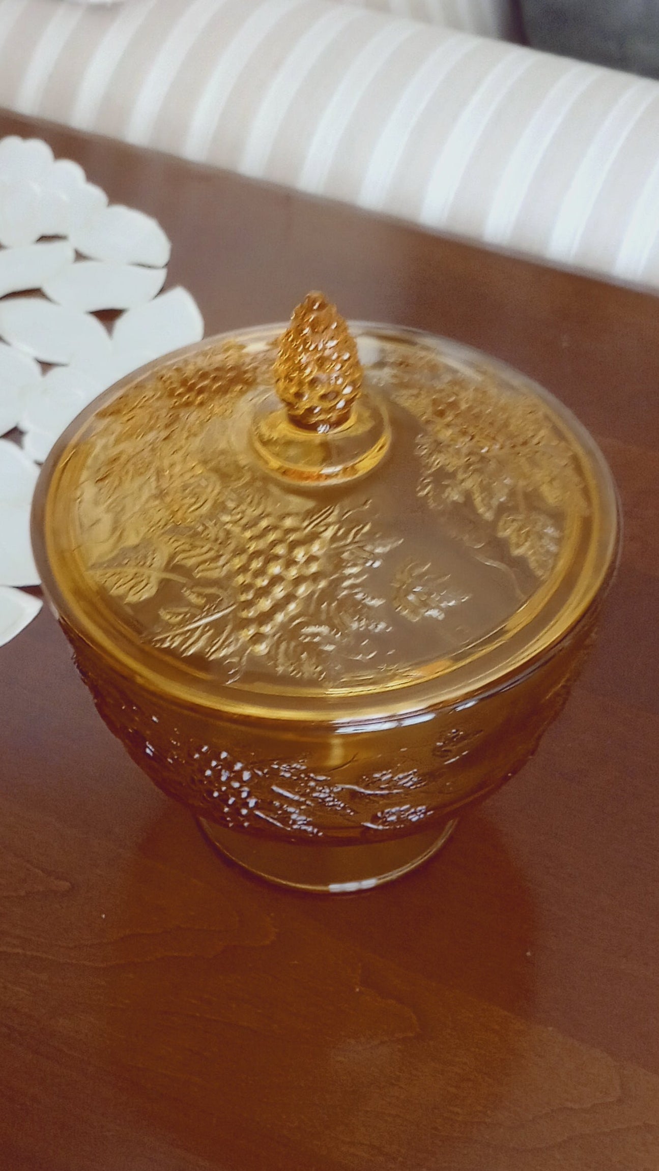 Amber Candy Dish